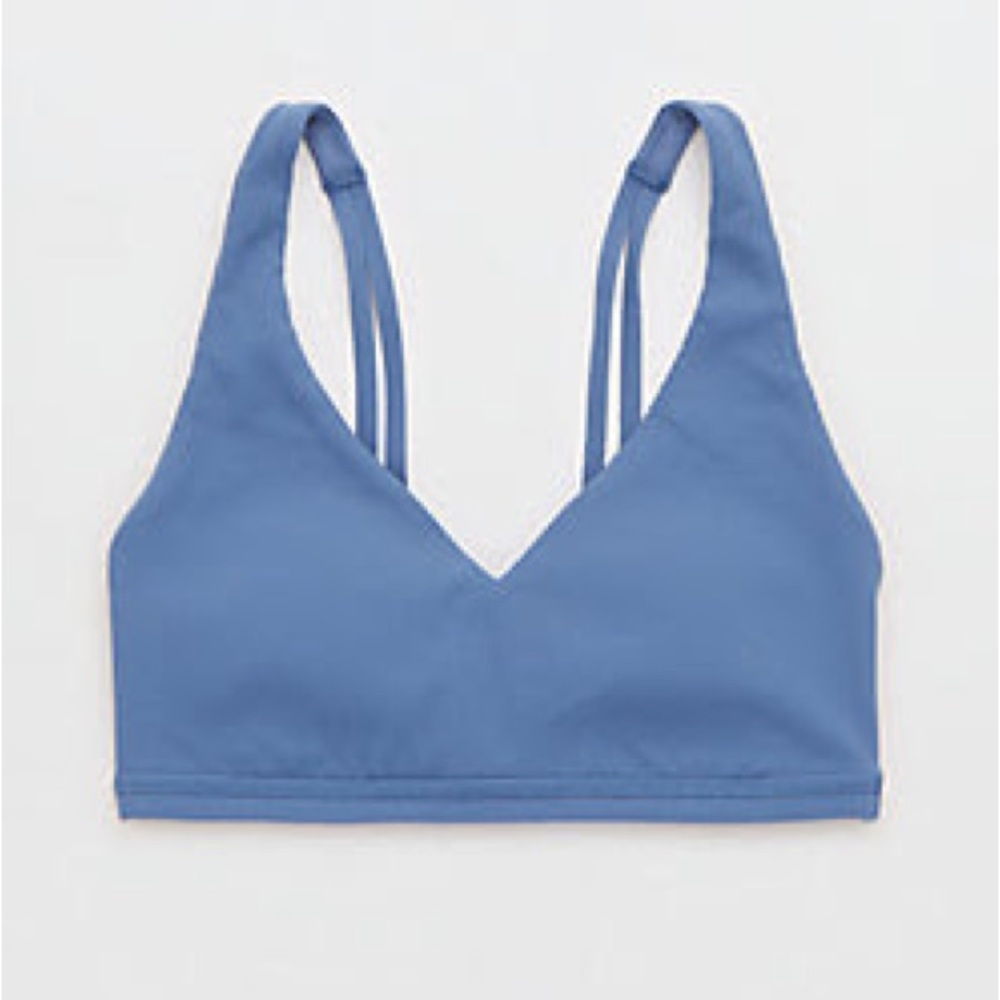 Aerie ribbed plunge sports bra
